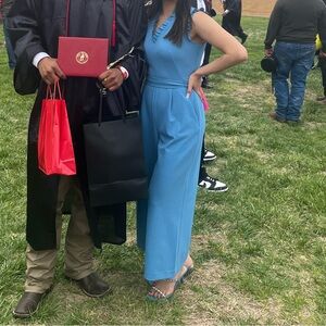 blue Calvin Klein jumpsuit